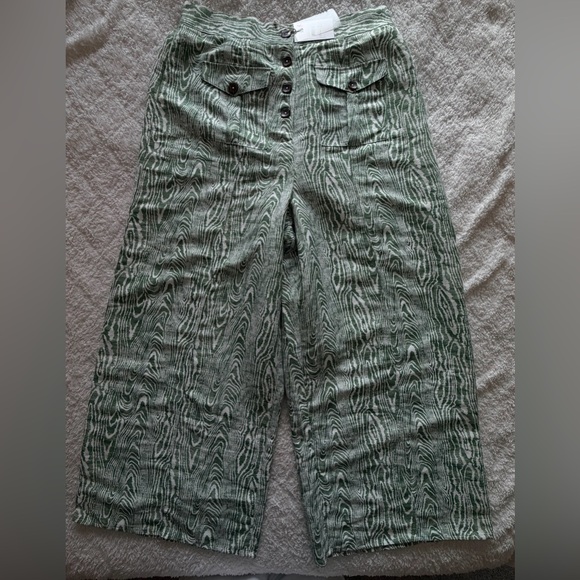 C/MEO COLLECTIVE Energised Wide-leg Pants In Ivy Woodgrain - Picture 5 of 16